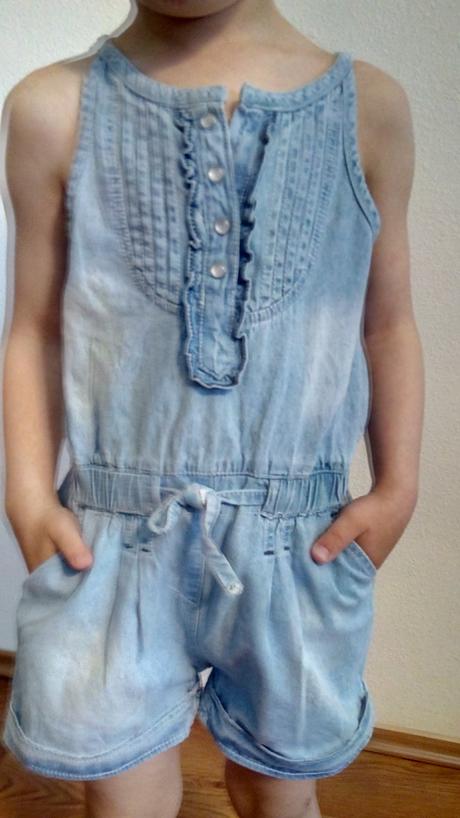 Dievčenske riflove kraťasky, 128