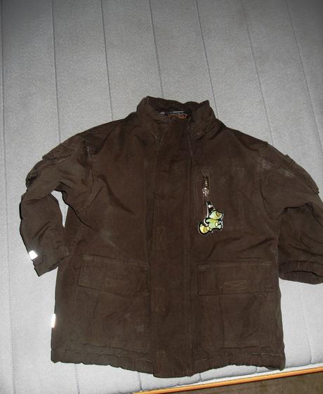 Hnedá bunda s reflex.prvkami, h&m,92