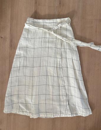 Ľanová mango sukňa, mango,s