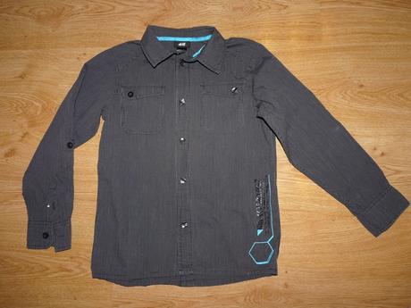 Jemné sivé pásiky, h&m,134