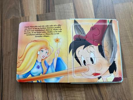 Puzzle kniha pinocchio, 