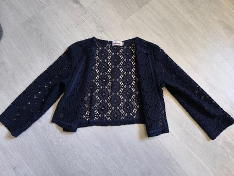 Háčkované bolerko 146/152, 146