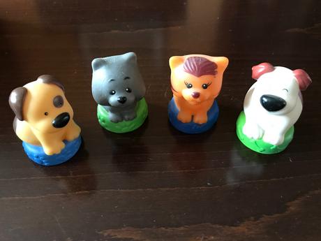 Zvieratka 4 ks - 8 cm,