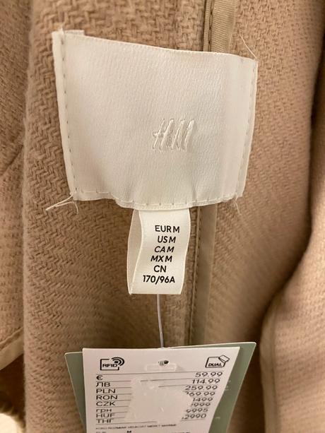 Prechodný kabát, h&m,m