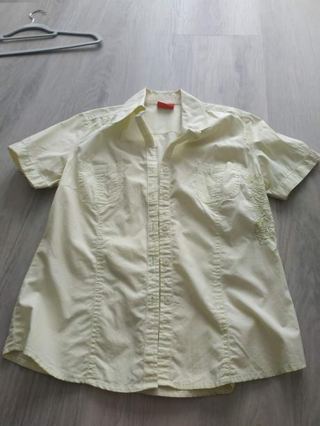 Zelená blúzka s aplikáciou - vyšívanou, m