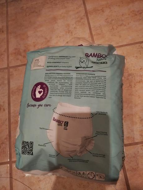 Plienky bambo nature, bambo,11 kg - 25 kg