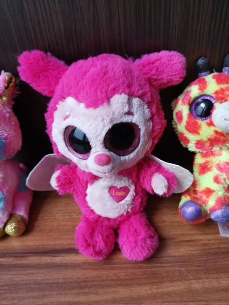 Plyšáky s trblietavými očkami - super stav, 