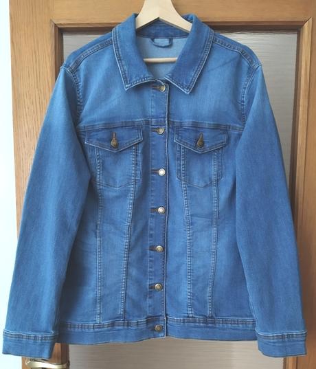 Džínsová bunda, strečová, bonprix,46