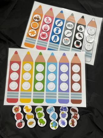 Didaktická zalaminovaná aktivita na suchý zips, 