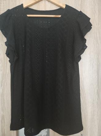 Dlhšie dierkované tričko, s