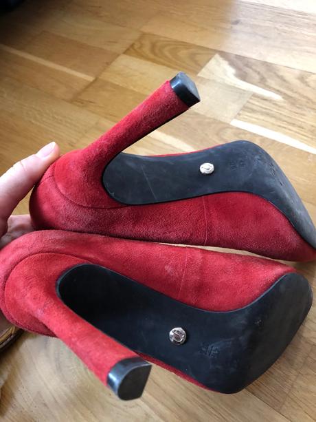 Kožené semišové topánky 1x obuté, next,37