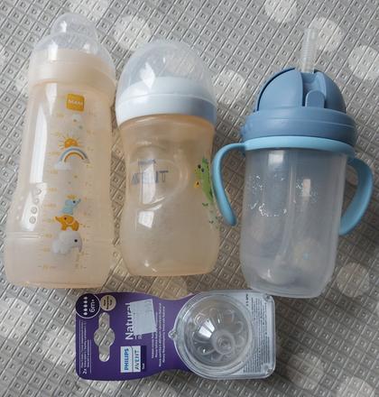 3x fľaša + nový cumeľ avent, avent