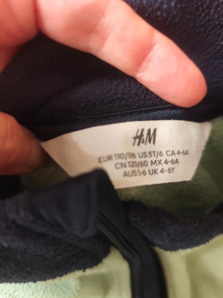 Flísová top stav, h&m,110
