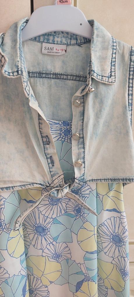 Šatičky s košeľovou vestičkou, 110