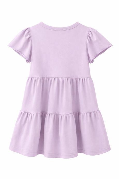 Dievčenské levanduľové bavlnené šaty, 92 / 98 / 104 / 110 / 122