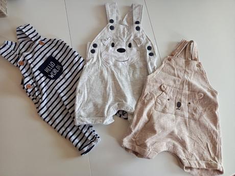 Detské kraťasky na tračky, h&m,68