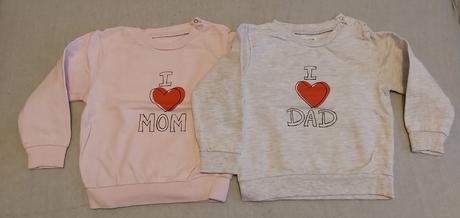 Set mikín "i love" 86, fox & bunny,86