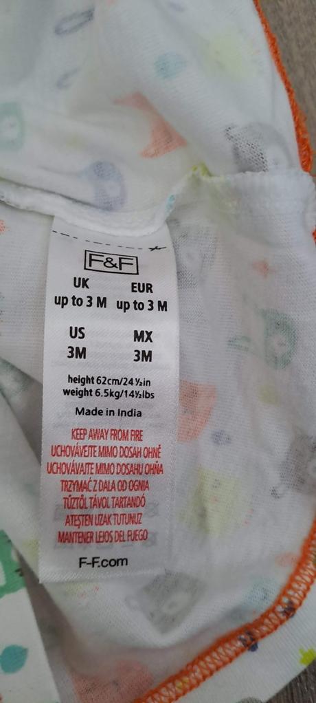 Letný set f&f (tričko a kraťasy na traky), veľ. 68, f&f,68