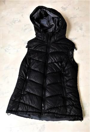 Teplá vesta s kapucňou, h&m,xs