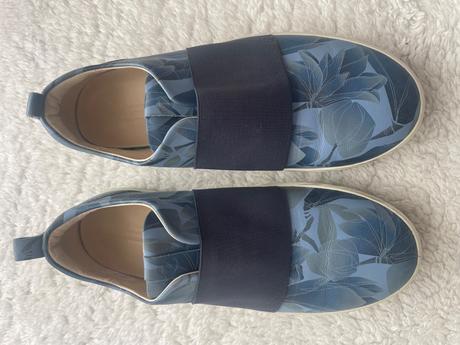 Modre kvetovane slip-on ecco, ecco,37