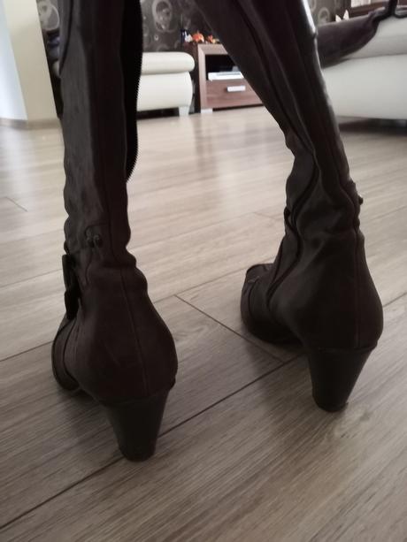 Kožené čižmy 2x obuté, 39