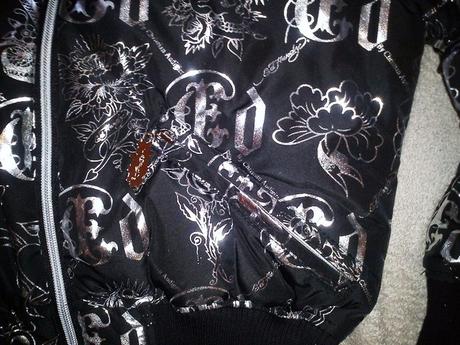 Luxusna zimna bundicka s kapuckou ed hardy vel.s, ed hardy,s