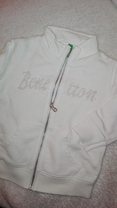 Mikinka biela benetton, benetton,92