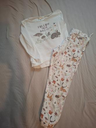 Pyžamo, h&m,110