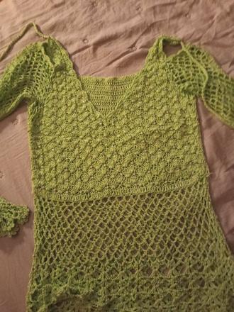 Háčkované tričko, s