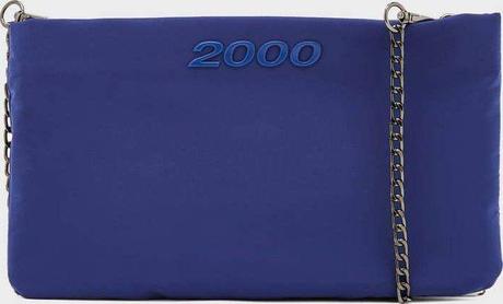 Modrá kabelka s retiazkou bershka, bershka