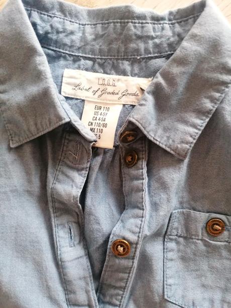 Košeľové šaty, h&m,110