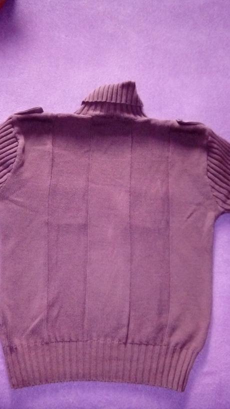 Hnedý rolákovy sveter značky isolina sartini, l