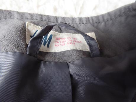 Semišová bunda hm, h&m,128