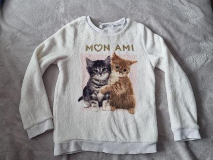 Mikina mačky, h&m,122