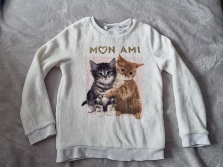 Mikina mačky, h&m,122