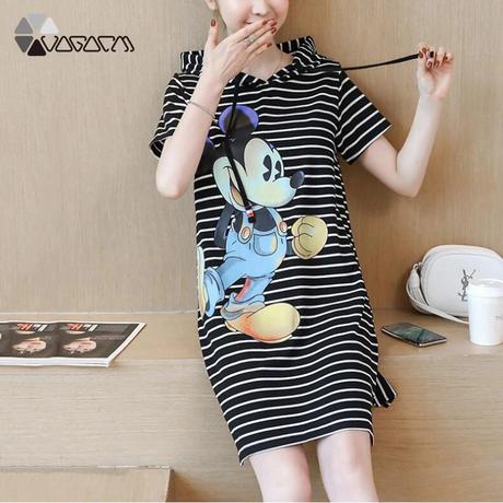 Saty mickey s kapucnou, s