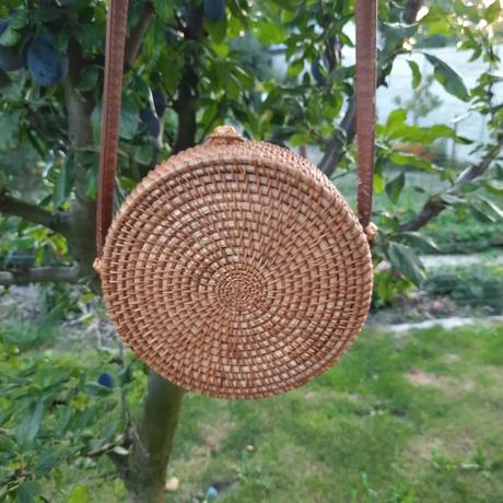 Štýlová boho/hippie prírodná kruhová kabelka orsay, orsay