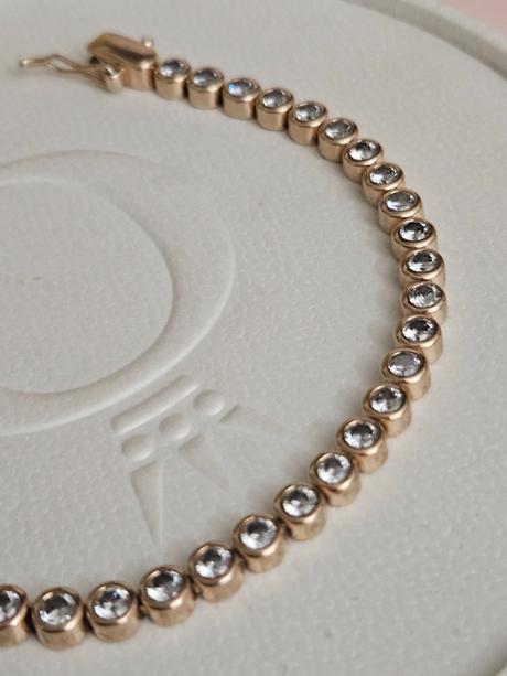 Roségold pierre lang nádherný náramok s kamienkami,