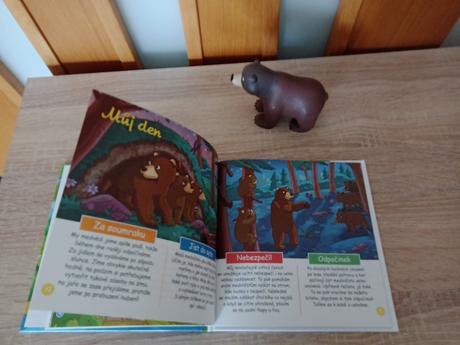 Detská kniha bydlim v lese-medved,