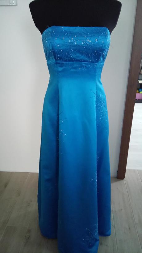 Spoločenské šaty - tyrkysové, 36