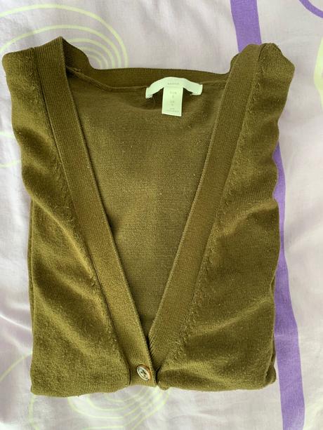 Kaki pulovrik, h&m,s