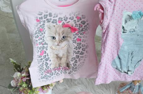 2x tričko s mačičkou-122, 122