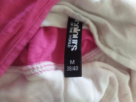 C 241 tricko ruzovobielle vekost m 2 x oblecene, colours of the world,m