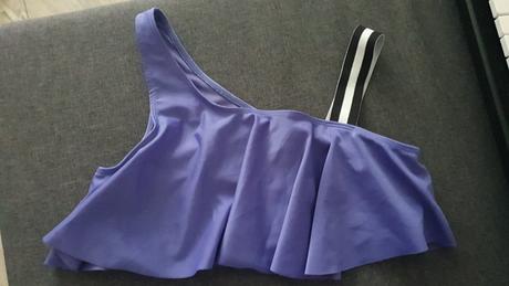 Fialove dvojdielne plavky, h&m,158