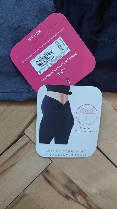Tehotenské legíny capri s prekrytím bruška, l / s / xs / xxl