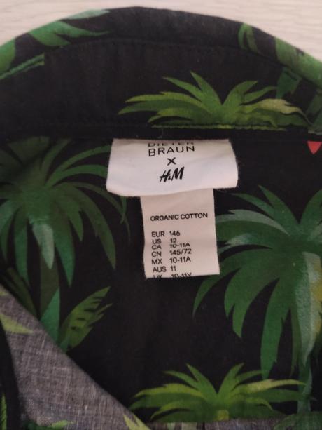 Moderná košeľa s plameniakmi., h&m,146
