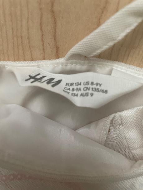 Šaty motýľ 8-9 rokov, h&m,134