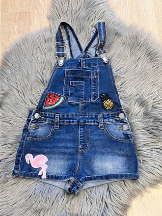 Dievčenské šortky na traky (6-7 r.), denim co,122