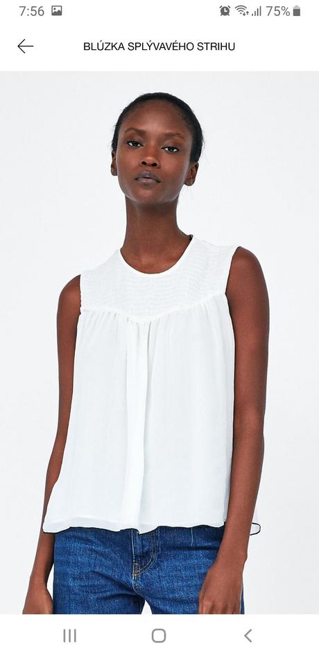 Zara lahucky biely top, zara,xs