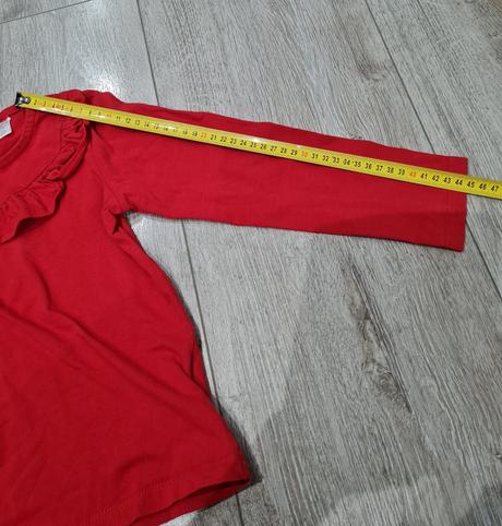 Červené bavlnené tričko, 128